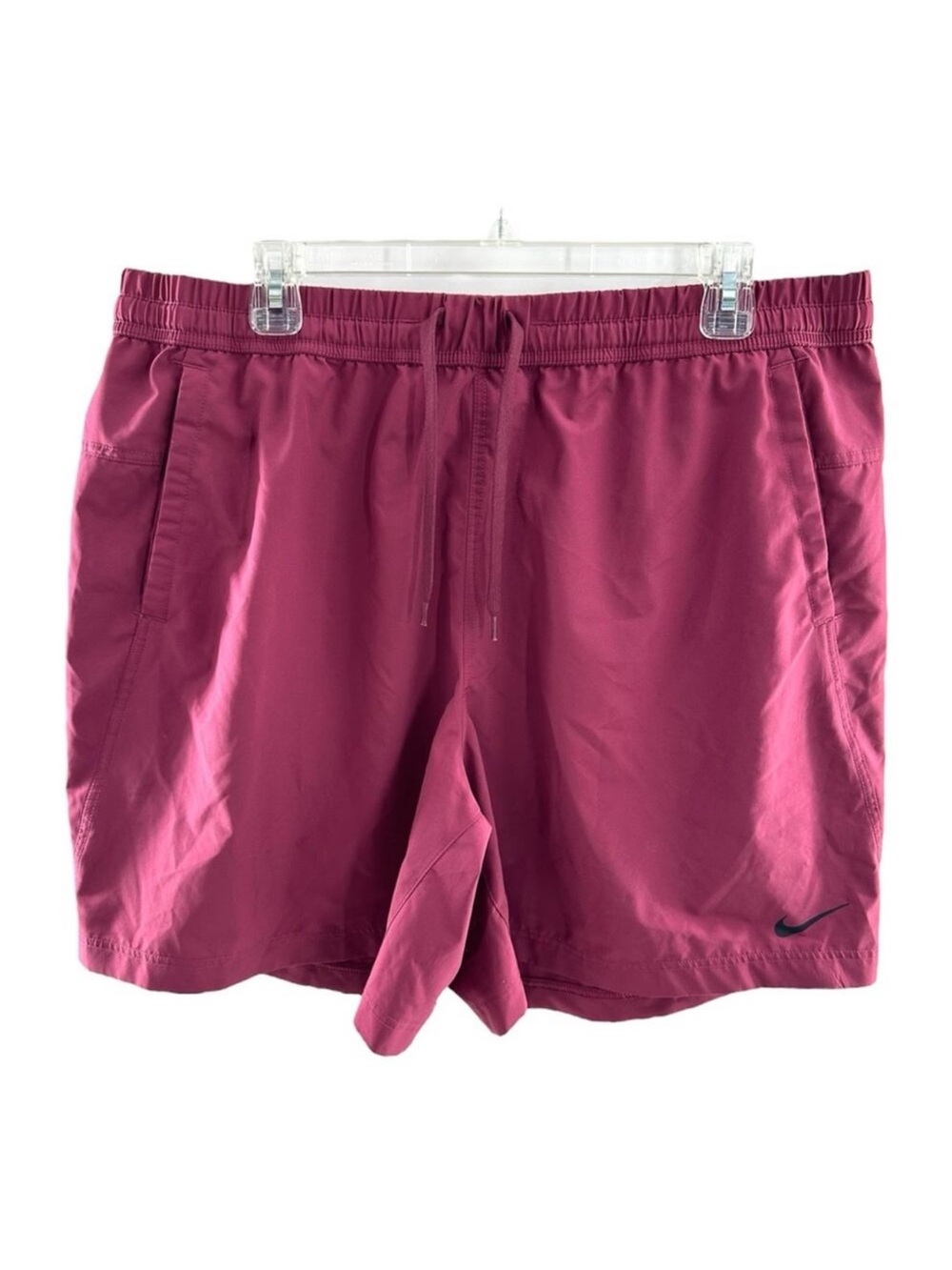 Nike Magenta Pink Elastic Waist Athletic Shorts Men's Size XL